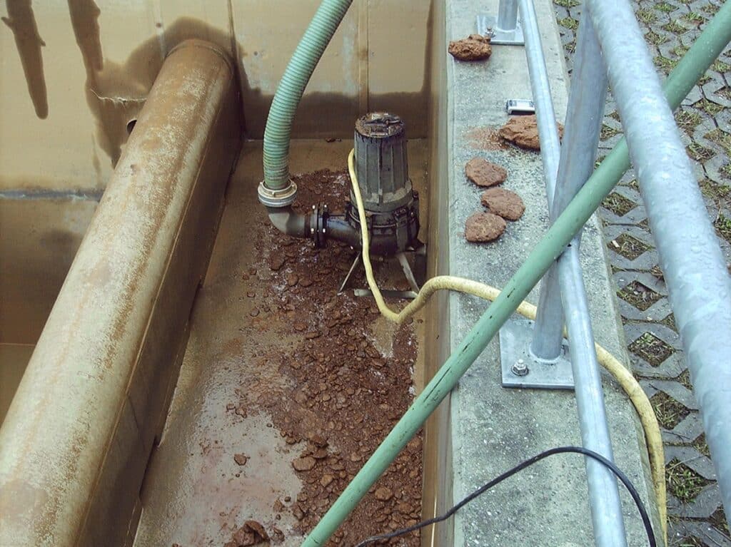 Grobpartikel Austrag aus Trinkwasserleitungen